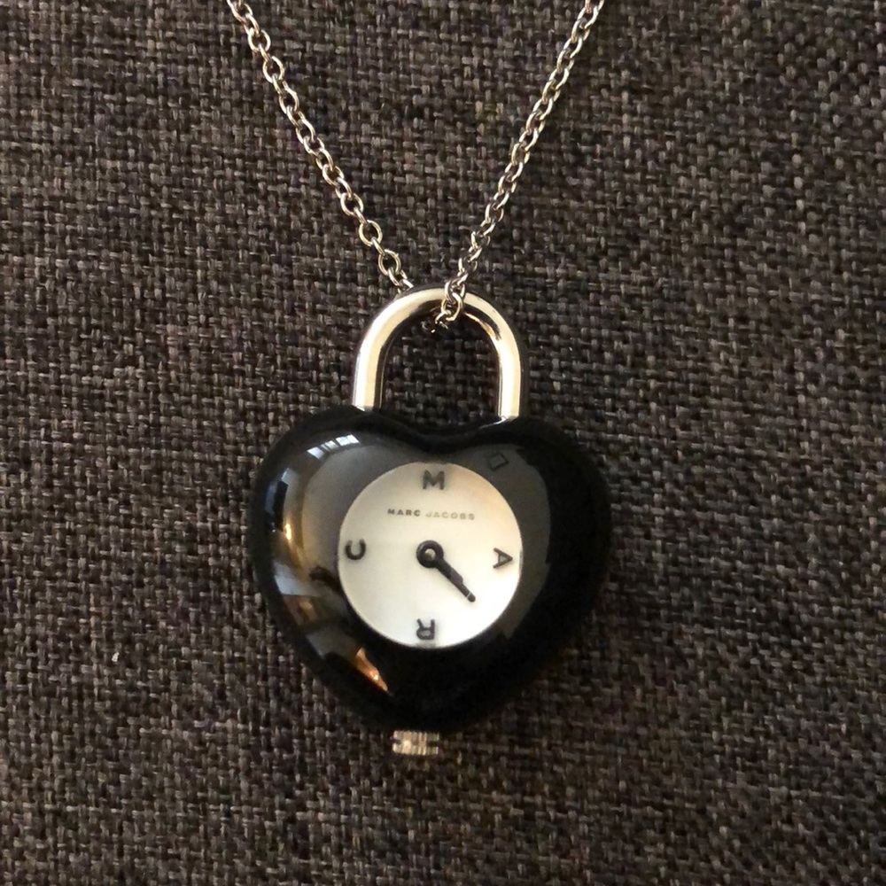 MARC by MARC JACOBS Heart Charm Watch Necklace